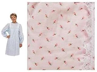 LadyLace Patient Gown Pink/Rosebud - Long Sleeves
