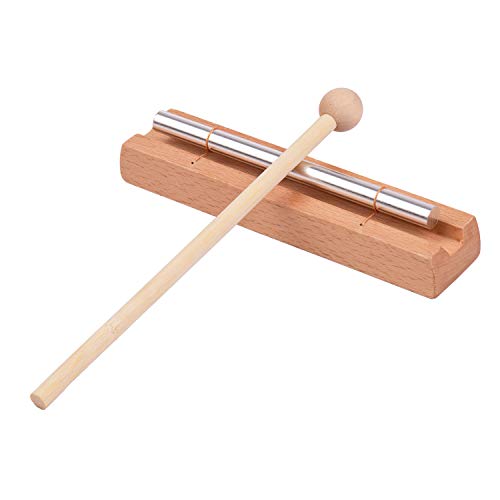 Wooden Chimes 1/2 / 3/7-Tone Indoor Outdoor Decorations for Mindfulness Meditation, Relaxation, Stress, Anxiety Relief (1-tone Chime)
