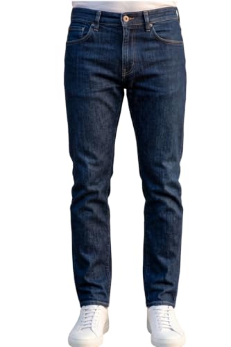 Image of Louis Philippe Men's Slim Fit Stretch Fabric for Comfort Premium Wash Aesthetic Authentic Twill and Durable Jeans