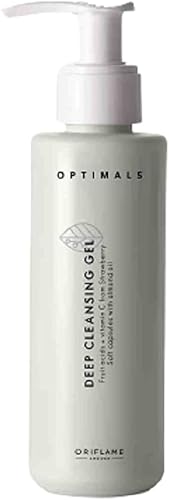 Oriflame Optimal Deep cleansing Gel with Soft Capsule almond Oil Hydrating Face Wash for Sensitive Skin, Gently Cleanses Face Without Over Drying,with Soft Capsule Oil-Free, Soap-Free,5.0 fl. oz