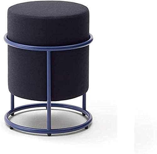 Repose-Pieds Rembourré Stable et Tabouret Noble en Tissu Doux de Qualité