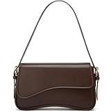 Shoulder Bag for Women Y2K Trendy Purse Vegan Leather Hobo Handbags Clutch Saddle Bag with 2 Removable Strap (Coffee)