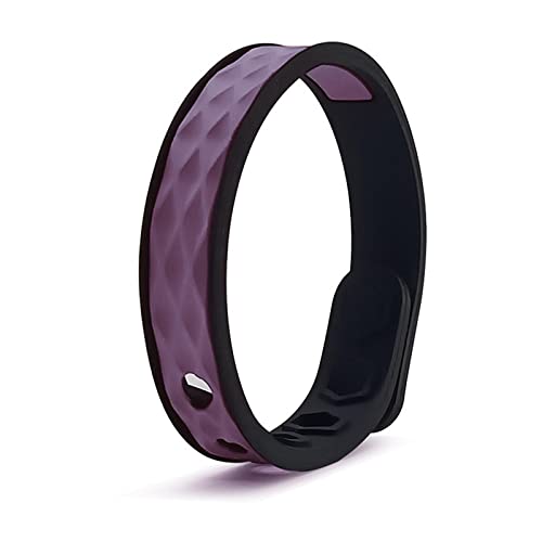 RJSQAQE Bracelet unisexe à ions négatifs infrarouges lointains - Ions négatifs - Antistatiques - En silicone - Réglable - Étanche - Résistant à la transpiration - Lavable - Magnétique Cover