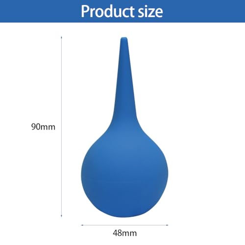 1 Stück Ohrenspritze Ohrspülung 30ml Ohrendusche Ball, Ohrenschmalz Entferner, Ohrenreiniger, Ohrendusche, Quetsch Gummiball sanfte Ohrendusche, Wiederverwendbarer Ohrreiniger, Ohrspülung, Blau