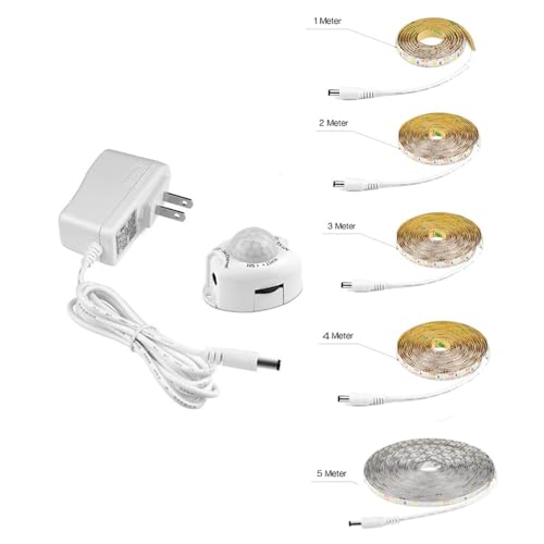 Tira LED con sensor de movimiento PIR 4M blanca miniatura 2