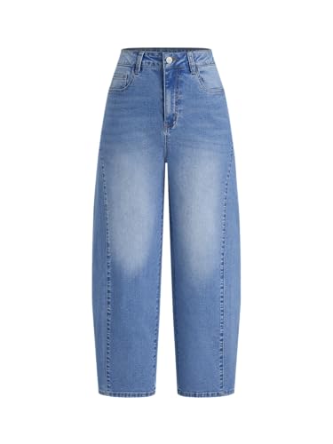 CIDER Women's Barrel Jeans High Waisted Baggy Jeans Y2K Boyfriend Jean Vintage Loose Fit Pants Trendy