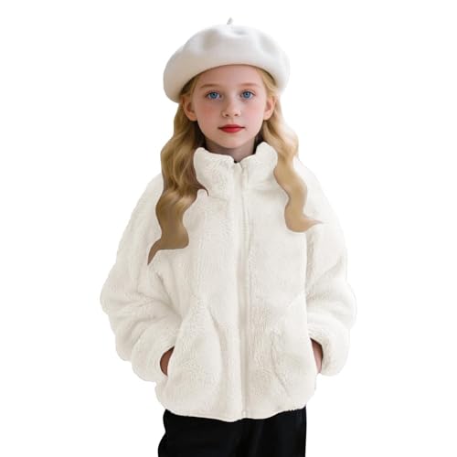 Guqmjde Winterjacke Mädchen Fleecejacke Kinder Wintermantel...