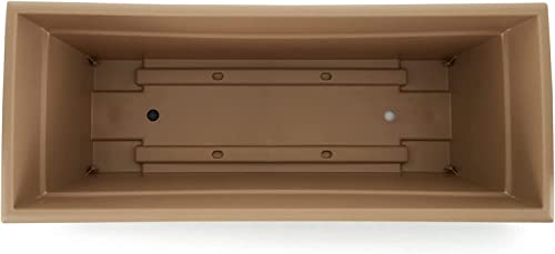 Pot de fleurs résistant cappuccino 71cm de grand volume pour extérieur - 4