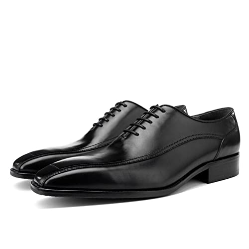 Zapatos Oxford de hombre en piel vacuna con cordones para la oficina