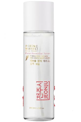 JEONJU Rice Yeast - Tónico facial sin alcohol con niacinamida, alantoína y pantenol, 200 ml