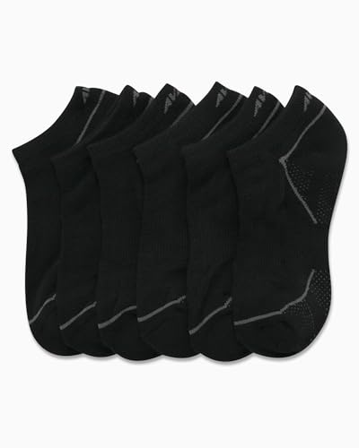 Image of Avia Womens Low Cut Socks - 6 Pack Cushioned Performance Stretch Moisture Wicking Athletic No Show Socks for Women (4-12), Size 4-9, All Pure Black