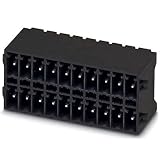 PHOENIX CONTACT MCDN 1,5/18-G1-3,5 RNP26THR Leiterplattengrundleiste, 1.5 mm² Nennquerschnitt, 36 Anschlüsse, MCDN 1,5/..-G1-RN-THR Artikelfamilie, 3.5 mm Rastermaß, 2.6 mm Pinlänge, Schwarz, 30 Stück