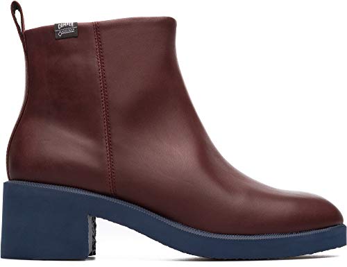 Camper Wonder, Botines para Mujer, Rojo (Burgundy 601)