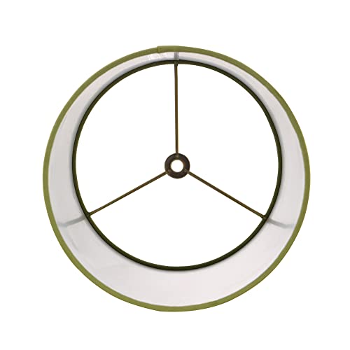 Image of Aspen Creative 31305 Contemporary Drum (Cylinder) Shaped Spider Construction Lamp Shade in Mustard Green, 8 inch wide (8 inch x 8 inch x 11 inch)