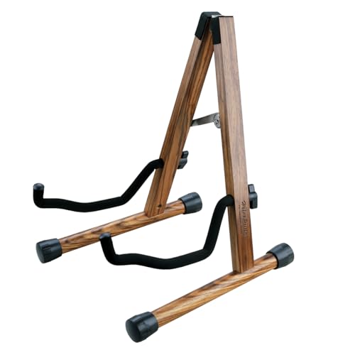 HilerPunk Gitarrenständer,Akustikgitarrenständer aus Holz, E-Gitarrenständer aus...