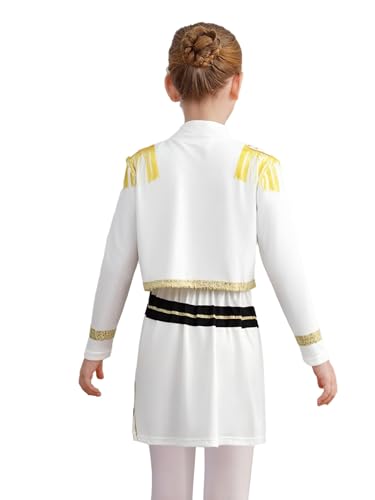 Kids Girls 3Pcs Popular Singer Demon Stage Performance Outfits Long Sleeve Outerwear and Vest Bottoms2