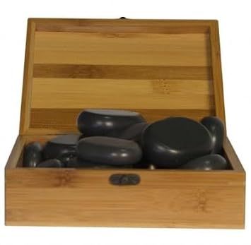 22 Piece Body Massage Stone Set | Hot Massage Stones Kit for Spas & Massage Therapists | Minerva Beauty