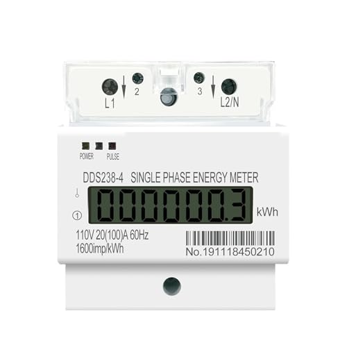 Compteur d'énergie monophasé DDS238-4 pour mesurer la consommation des appareils en 110V 60Hz
