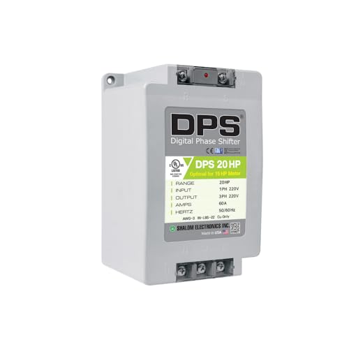 American DPS Single Phase to 3 Phase Converter 20HP 60A Input/Output 200V - 240V Digital Phase Shifter Must Be Used for 15HP(11kW) 45A Motor DPS Must Be Used for 1 Motor Only UL-Listed