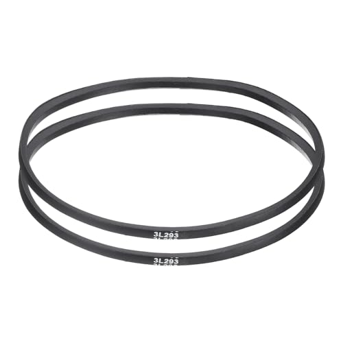 uxcell 2 Pcs 3L293 Classic Wrapped Rubber V-Belt, 29"(744mm) Outside Circumference, 3L Profile V Belt 3/8" Width 7/32" Height