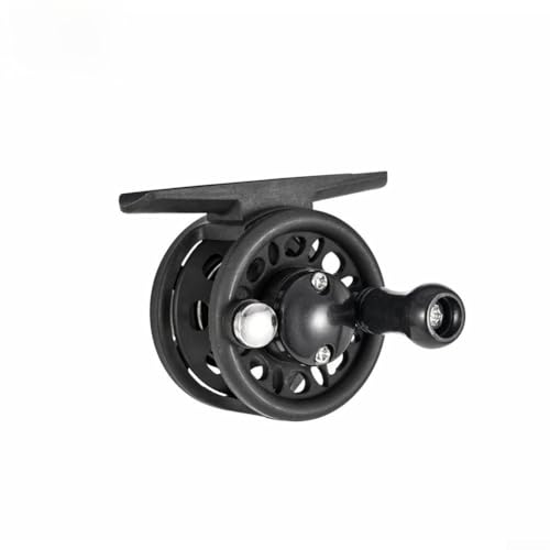 Carrete de pesca en hielo de nailon ligero con arrastre unidireccional y rodamiento BB simple para ciclo de recuperación suave (B)
