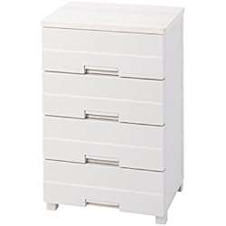 【引取限定、超美品、キャスター付】天馬　フィッツプラスイージー　4段　カプチーノ Amazon｜【セット買い】天馬 リビングチェスト 4段 (幅55×奥41×高85cm