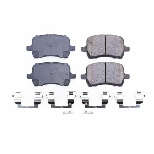 Image of PowerStop Front Brake Pads for Chevrolet Cobalt 2007 |HHR 2006-07 |Malibu 2007-12 |Pontiac G5 2009 |Saturn Aura 2009 - Z17 Ceramic Brake Pads with Installation Hardware, 17-1160