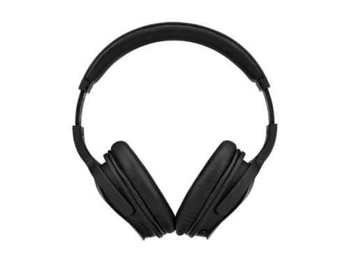 Image of Monoprice Wireless Over Ear Headphones - Active Noise Cancelling (ANC) Bluetooth 5.0, Extended Playtime, Qualcomm aptX Audio, 40mm Drivers, Black