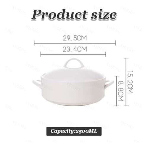 Sopera de cerámica apta para microondas cuenco de porcelana con tapa térmica 3