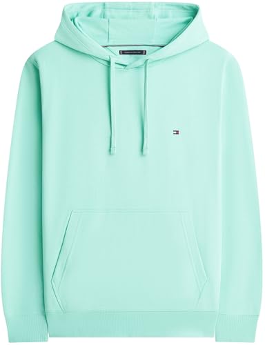 Tommy Hilfiger Herren Hoodie Essential Terry mit Bauchtasche, Türkis (Arctic Aqua), XS – Ansicht 6