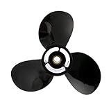 Quicksilver Black Diamond Bravo Two Propeller Black Finsih, 17.50