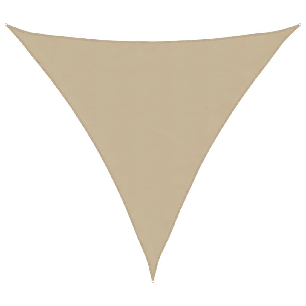 Tenda parasole triangolare, 2 x 2 x 2 m, in poliestere Oxford con rivestimento in poliuretano, protezione da vento e pioggia, per giardino, terrazza e campeggio, resistente alle intemperie