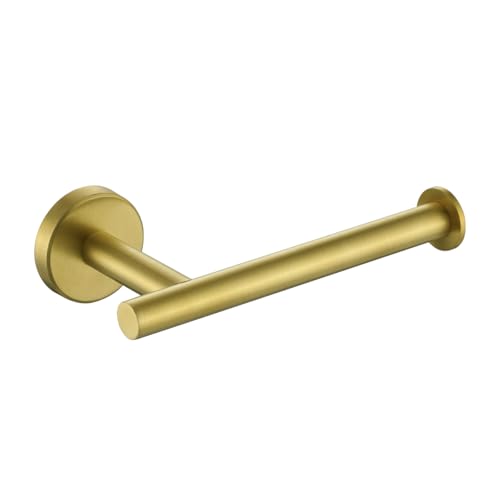 Soporte de papel higiénico dorado en acero inoxidable cepillado de alta gama JQK TPH120-BG 2
