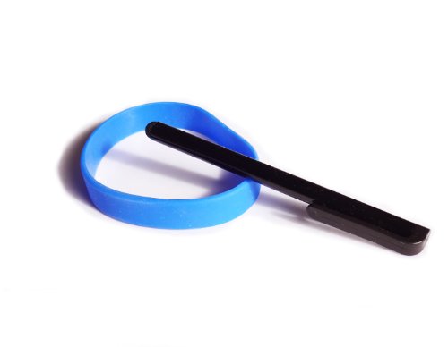 Lg Google Nexus 5 Premium Quality Plus Size Leather Pouch Cellphone Carrying Case Cover Belt Clip With Secure Belt Loops + Blue Silicone Wrist Band + Black Stylus Pen #TOP5