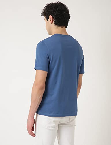 Image of Marks & Spencer Mens Printed Cotton Crew Neck Regular Fit T-Shirt