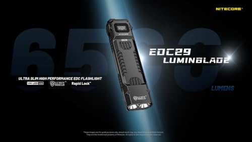 Image of Nitecore EDC29 6500 Lumen Rechargeable EDC Tactical Flashlight (Black)