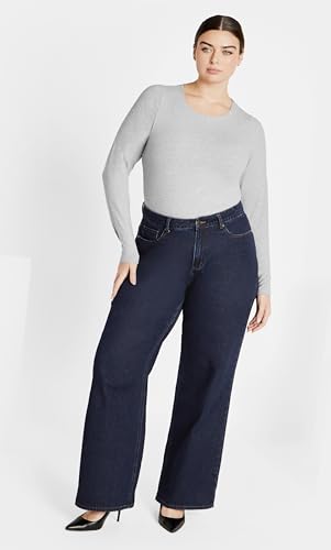 City Chic Plus Size Harley JoJo Dark Denim Jean2