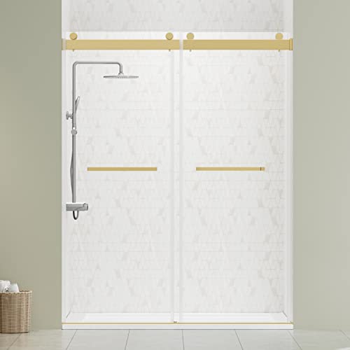 Delavin W213-6075G 56 Inch-60 Inch W X 75 Inch H Frameless Shower Door thumb #1