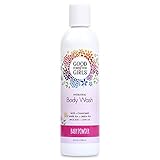 Good For You Girls Natural Body Wash with Aloe, Avocado and Jojoba Oils, Baby Powder Scent