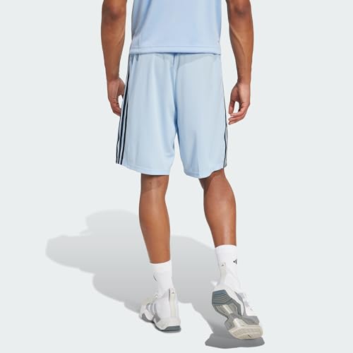 Image of adidas Tr-ES PIQ 3Sho Men Blue Training Shorts Size -