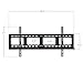 Mount-It! Low-Profile Large TV Mount | Flush TV Wall Mount | Ultra-Slim Fixed Wall Bracket for 43-90 in. Screen Displays | VESA Compatibility up to 800x600 | 220 lbs Capacity