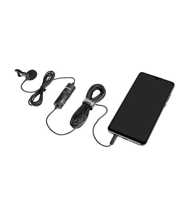 Image of BOYA By M1 Lavalier Auxiliary Microphone For Smartphones, Canon, Nikon DSLR Cameras And Camcorders