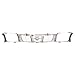 Chrome Front Grille Assembly Fit for 1998-2000 Nissan Frontier, ABS Upgraded Replacement Bumper Grill for NI1200183 62310-3S510