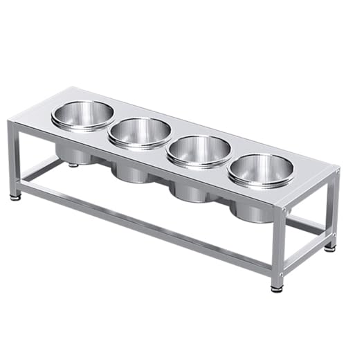 Juego de estantes de especias comerciales, organizador de acero inoxidable, estantes de condimentos para cocina, despensa, bufés, contenedor de alimentos para condimentos, salsas, ensaladas