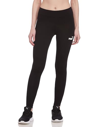 PUMA-Womens-Essentials-Logo-Leggings-Large-Black
