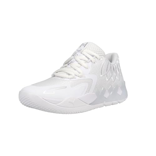 PUMA Kids Boys X Lamelo Ball Mb.01 Lo Basketball Sneakers Shoes - White2