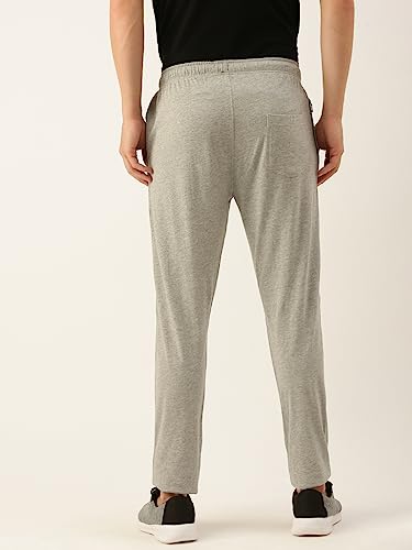 Image of Macroman M-Series Modern Track Pants, in Cotton-Rich Fabric, Trackpant for Men with Secure Zip Pocket