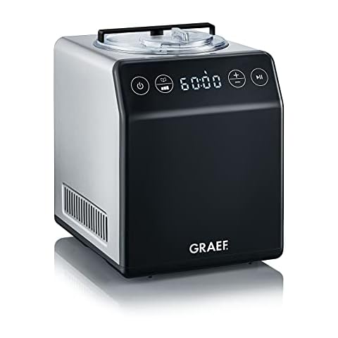 Graef Eismaschine IM700EU Edelstahl, mit Cream Control Cover