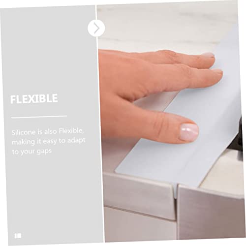 Couvercle d'espacement de cuisinière en silicone souple noir