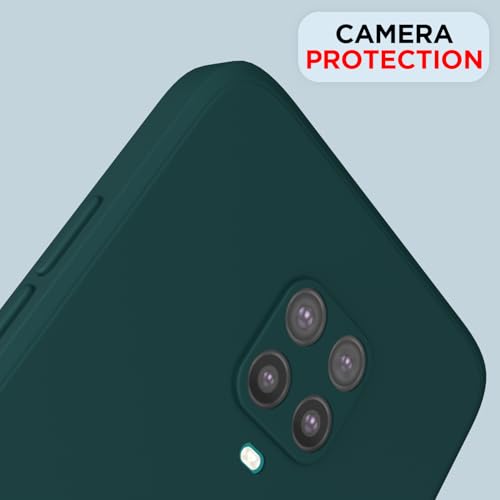 Image of Outlouders Back Cover for Redmi Note 9 Pro /Note 9 Pro Max /Poco M2 Pro /Note 10 Lite | Camera Protection | Durable Soft Matte Silicone Bumper Case (Green)
